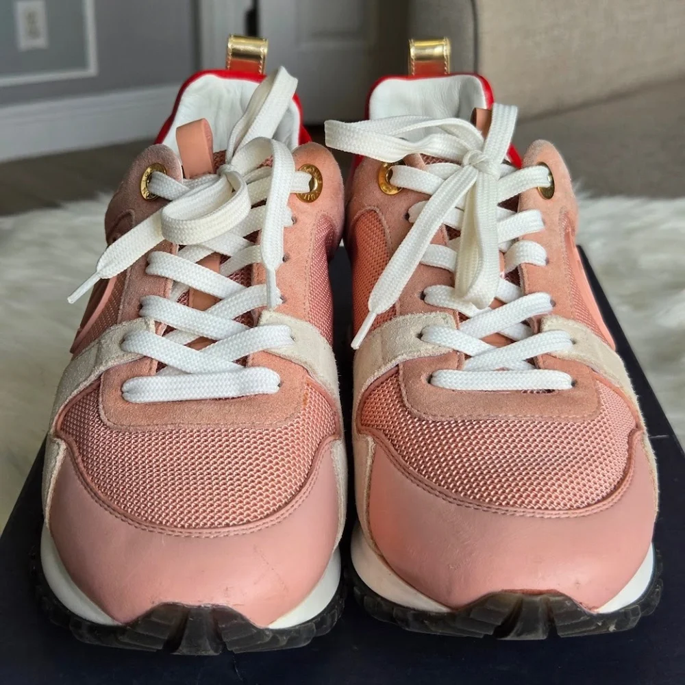 Louis Vuitton Suede Calfskin Run Away Sneakers - Picture 4 of 7